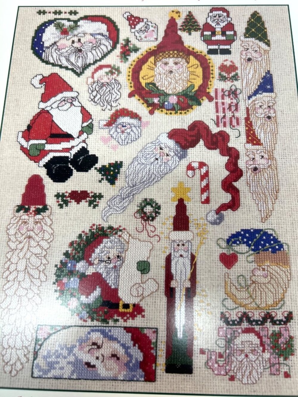 Sam Hawkins Santas Cross Stitch Pattern Booklet